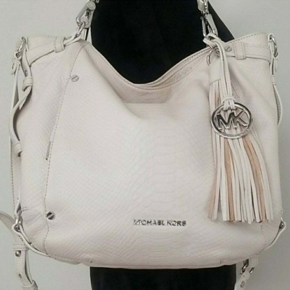 Rare Michael Kors Python Leather Embossed Shoulde… - image 5